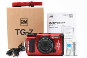 ★極上美品 元箱付き★ OLYMPUS オリンパス OM SYSTEM Tough TG-7 RED レッド