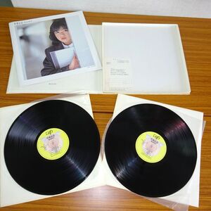 ジャンク レコード LP 12インチ 2枚組セット 菊池桃子 卒業記念 写真集つき VAP 30200 Momoko Kikuchi/ガ 827-2