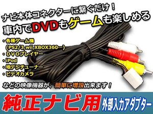 メール便送料無料 VTR アダプター 入力 日産 MS308-A 2008年モデル カーナビ DVDプレーヤー 外部機器再生