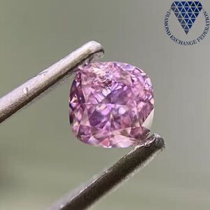 0.25 ct Fancy Intense Purple Pink SI2 Cushion GIA 天然 ダイヤモンド ルース 商品 動画 DIAMOND EXCHANGE FEDERATION