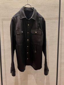 rick owens リックオウエンス アウターシャツ　レザージャケット