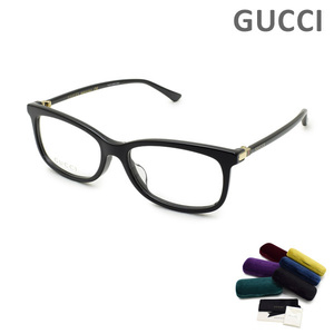 グッチ メガネ 眼鏡 フレーム のみ GG0296OA-001 ブラック アジアンフィット メンズ GUCCI