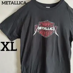 バンドtシャツ METALLICA メタリカXL クロ　ハーレーダビッドソン風