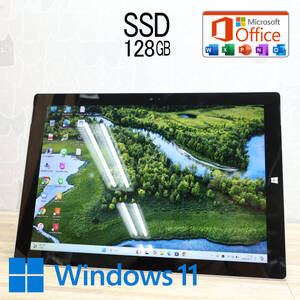 ★美品 高性能4世代i5！SSD128GB★SURFACEPRO3 Core i5-4300U Webカメラ Win11 MS Office 中古品 ノートPC★P78301