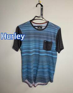 ■Hurley ハーレーボーダー前ポケットサーフィンTシャツ: S☆TS-261