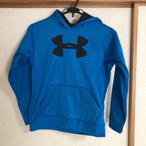 UNDER ARMOUR アンダーアーマーパーカー ビッグロゴ スカイブルー　YLG