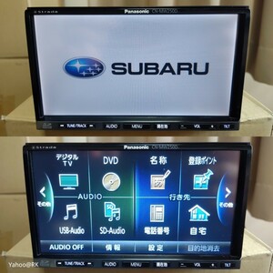 スバル 純SDナビ Panasonic ストラーダ 型式 CN-MW250DFA DVD再生 テレビ フルセグ SDカード USB iPod CD録音