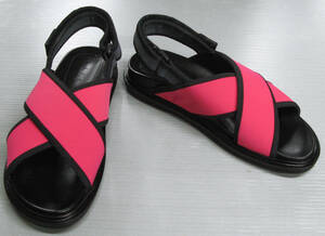 マルニ MARNI：クロスストラップ フスベット レディース サンダル 39 未使用 展示品 ( シューズ 靴 パンプス MARNI Sandals 39 Brand New 