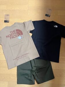 新品　ノースフェイス　130cm 半袖Tシャツ　キッズ　短パン　セット　ショートパンツ　ハーフパンツ トップス　 上下セット