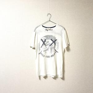 ★DIESEL ディーゼル★メンズ ブレイブマン プリント 半袖 Tシャツ カットソー 白 ホワイト size M 管:A:11