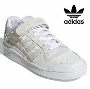 新品未使用 アディダス FORUM LOW【26.5cm】フォーラム 天然皮革 レザー 本革 adidas スニーカー アディダス 5919 ローカット グレー 靴