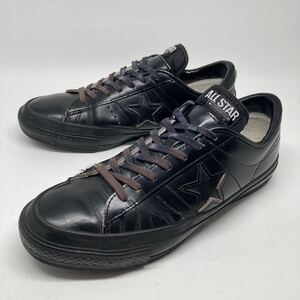 日本製 CONVERSE ONE STAR 黒 25.5cm / MADE IN JAPAN コンバース ワンスター レザー ブラック BLACK