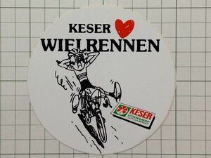 外国のステッカー： KESER 自転車 デザイン 広告 ビンテージ +Da