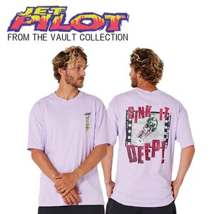 ジェットパイロット JETPILOT ビンテージ 2024 Tシャツ 送料無料 シンク イット Tシャツ S23503 パープル L