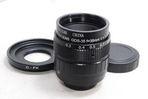 ★新品未使用品★Fujian CCTV 35mm f1.7 ブラック 富士フイルム FUJIFILM Xマウント マニュアルレンズ★マウントアダプター