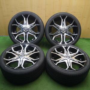 *送料無料* バリ溝！9分★MYRTLE MR-14 CRIMSON 245/40R20 ファルケン FK453 マーテル クリムソン PCD108 114.3/5H マルチ★4032913Hノ