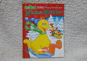 【洋書】Sesame Street☆Christmas☆Jumbo Color&Activity Book☆セサミストリート☆英語☆エルモ☆クッキーモンスター☆アビー☆塗り絵