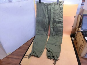 T【ラ5-24】【60サイズ】▲green グリーン/パラシュートカーゴパンツ/カーキ系/メンズ/サイズ：1/ボトムス/※使用感有り