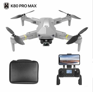 バッテリー2本サービス K80max 4K画質電動ダブルカメラ ブラシレスモーター WIFI FPV GPS搭載 1200m飛行 自主追尾 ドローン 折り畳み 丈夫