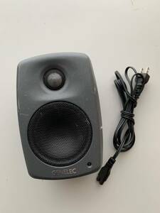 @92403)GENELEC 8010A パワード モニタースピーカー 音響機材 ジェネレック 中古　通電確認（乙2）