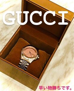 GUCCI 時計 腕時計 シルバー ピンク