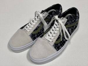 VANS OLD SKOOL 白 スエード 黒 ペイズリー US13 (31cm) バンズ オールドスクール アメリカ企画限定!!