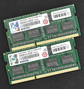 1円スタート 16GB (8GB 2枚組) PC3L-12800S DDR3L-1600 S.O.DIMM 204pin 2Rx8 1.35V/1.5V ADVANTECH 低電圧対応 8G 16G (管:SB0405-27(36E