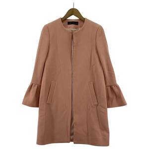 ZARA WOMAN ザラ ウーマン フレアスリーブ ノーカラージャケット sizeEUR XS/サーモンピンク