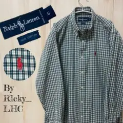 Ralph Lauren BDシャツ 長袖   タータンチェック グリーン