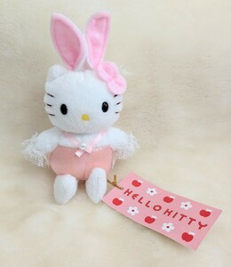 レア 1998年 キティ バニーぬいぐるみ　ハローキティ ぬいぐるみ マスコット キーホルダー Hello Kitty キティうさぎ キティ限定ドール