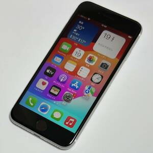 (極美品) Apple SIMフリー iPhone SE (第2世代) ホワイト 128GB MXD12J/A iOS17.5.1 アクティベーションロック解除済