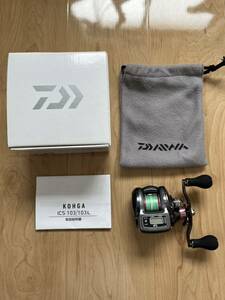 【中古・美品】ダイワ DAIWA ベイトリール 紅牙 KOHGA ICS103 タイラバ 左ハンドル タイ釣り イカメタル 動作未確認 箱・説明書完備