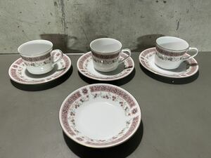 ノリタケ Noritake カップ&ソーサー 美品 花柄 日本陶器会社 未使用品 保管品