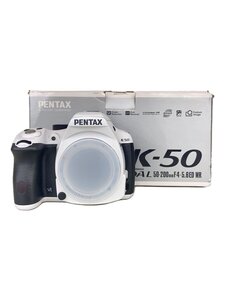 PENTAX◆デジタル一眼カメラ PENTAX K-50 ダブルズームキット [ホワイト]//