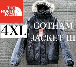 ◆モデル出品◆新品 4XL ノースフェイス ゴッサム パーカー付グースダウンジャケット550 黒/ブラック The North Face GOTHAM 3 JKT