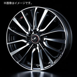 個人宅発送可能 ウエッズ Weds 17X6.5J +50 4H PCD100 PBMC ホイール 1本 LEONIS VT レオニス・ブイティー (36344)