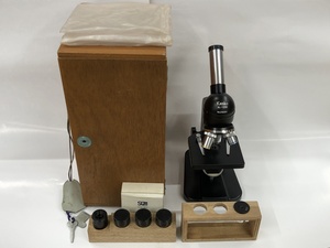 【ジャンク】kenko/ケンコー 顕微鏡 KL-1200 ケース付き