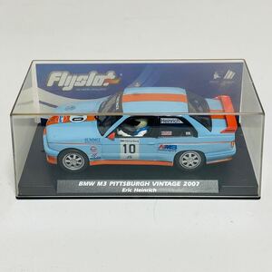 【美品】Flyslot フライスロット 1/32 BMW M3 PITTSBURGH VINTAGE 2007 Eric Heinrich Gulf ガルフ スロットカー 動作未確認