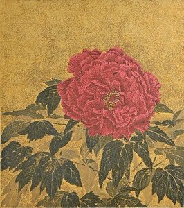 【 杉浦 和利「牡丹」シルクスクリーン 限定30/110 サイン入 額装 y061803 】静物画 花 京都府出身