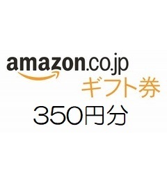 【即決 匿名】amazon アマゾン ギフト券350円分 有効期限約10年