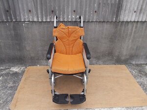 TS-23-0705-06　リラクターン　6輪介助式車椅子　 RT-1　VA10056（レッグサポートなし、座面汚れあり）