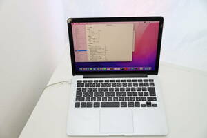 MacBook Pro Retina 13インチ Early 2015 MacOS Monterey / Corei5 2.9GHz / メモリ8GB / SSD512GB 本体のみ