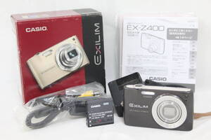 【返品保証】 【元箱付き】カシオ Casio Exilim EX-Z400 ブラウン 4x バッテリー チャージャー付き コンパクトデジタルカメラ v8728