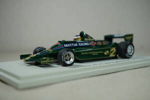 1/43 ロイテマン アルゼンチン 2位 spark LOTUS 79 #2 Reutemann 1979 Argentina 2nd ロータス Ford フォード MARTINI マルティニ DFV