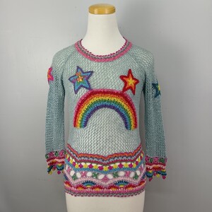 HYSTERIC GLAMOUR crochetknit ヒステリックグラマー　レインボー　かぎ編み　ニット セーター　