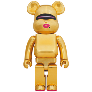 新品未開封 送料無料 BE@RBRICK SORAYAMA × 2G GOLD Ver. 1000％ MEDICOM TOY ベアブリック bape アイアインマン 空山