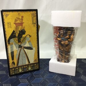 【保管品/インボイス登録店/CH】古代エジプト コフィン　レア　ゴールド フィギュア ツタンカーメン王のミイラ棺 RS0922/0040