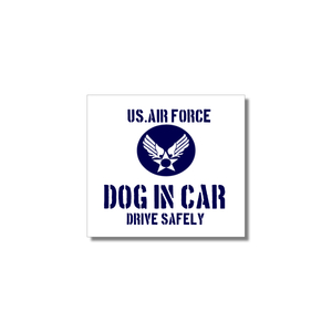 DOG IN CAR/ドッグインカーマグネットステッカー★世田谷ベース(旧米空軍タイプ)白