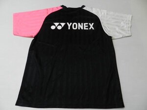 YONEX/ヨネックス！【★ブラック×ピンク・白！■バドミントン・テニスに！】ウエア・Ｔシャツ！/Mサイズ