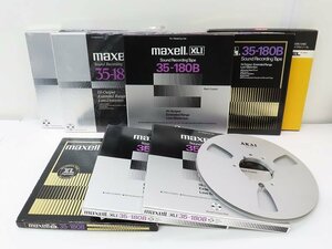 ▲▽maxell/AKAI 10号 オープンリールテープ 8本 空リール1本 マクセル アカイ△▼012989003Jm△▼